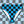 Load image into Gallery viewer, Blue Wavelength Checkered High-Waisted Bikini Bottom