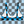 Load image into Gallery viewer, Blue Wavelength Checkered Bikini Top