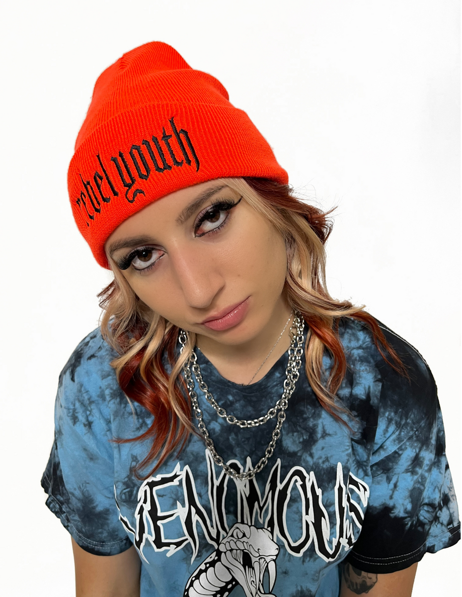 REBEL WAVE丨Bone Print Knit Beanie REBEL WAVE丨Bone Print Knit Beanie