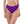 Load image into Gallery viewer, Purple Wavelength Checkered High-Waisted Bikini Bottom