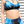 Load image into Gallery viewer, Blue Lethal Lightning Bikini Top
