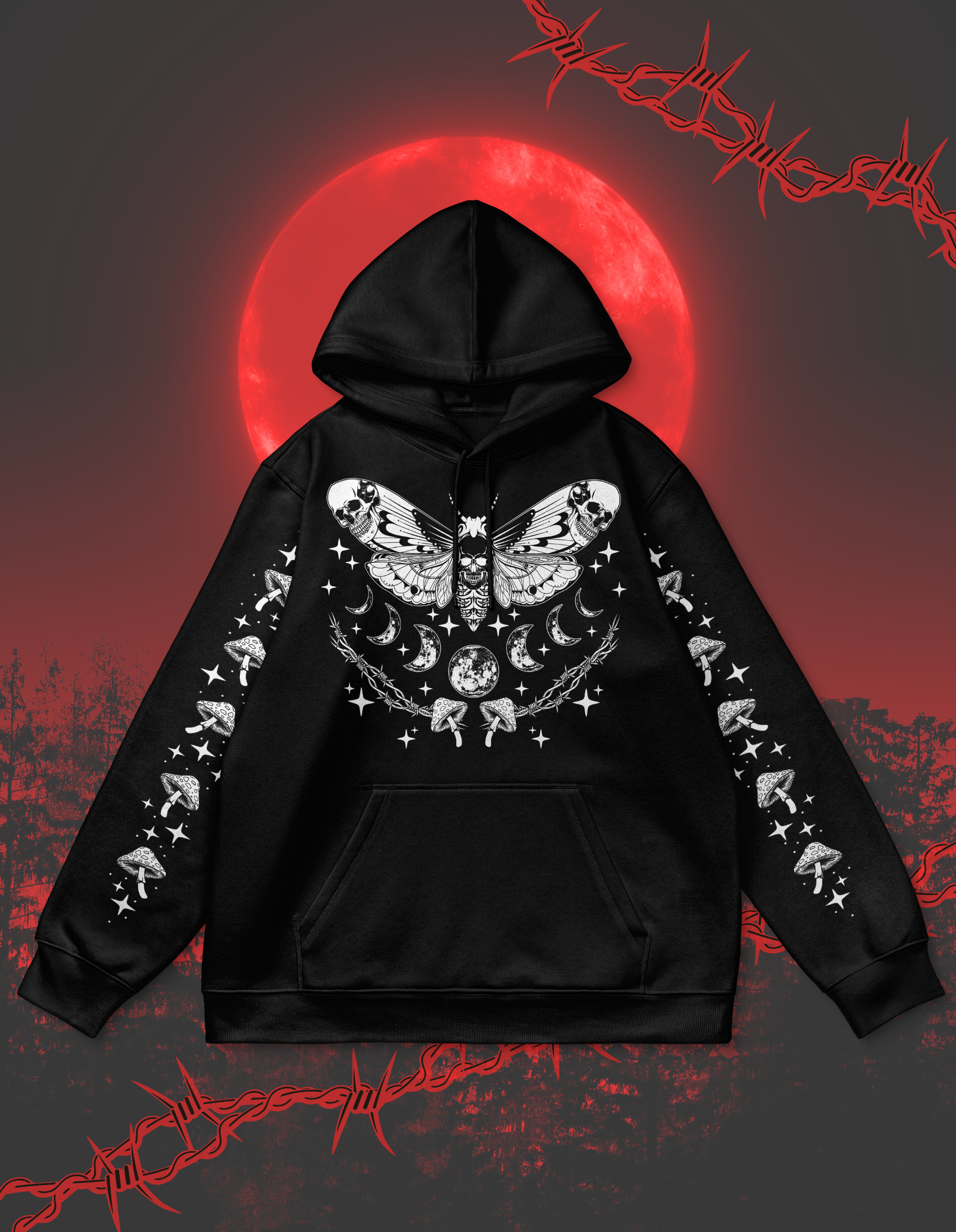 Death Moth Hoodie – Rebel Youth