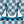 Load image into Gallery viewer, Blue Wavelength Checkered Bikini Top
