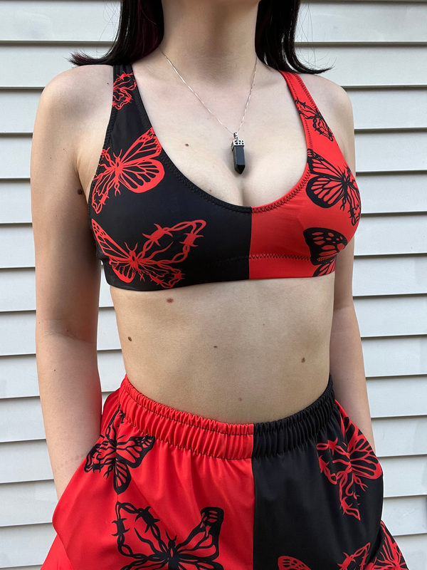 Red Metamorphosis Bikini Top