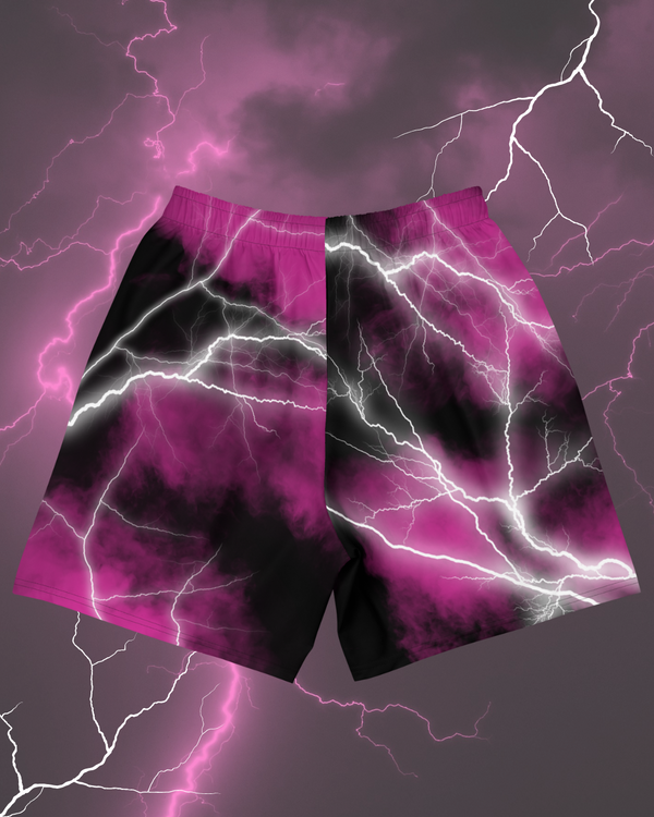 Pink Lethal Lightning Athletic Shorts