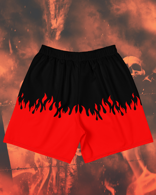 Red Hotter Than Hell Athletic Shorts