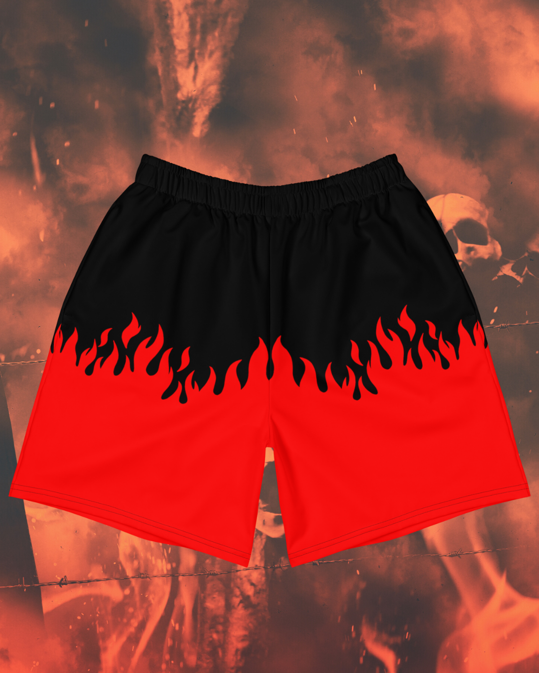 Red Hotter Than Hell Athletic Shorts – Rebel Youth