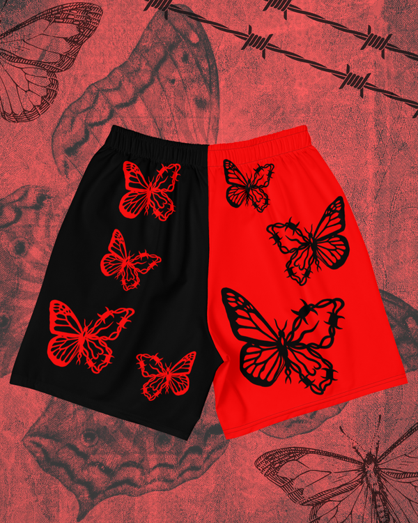 Red Metamorphosis Athletic Shorts