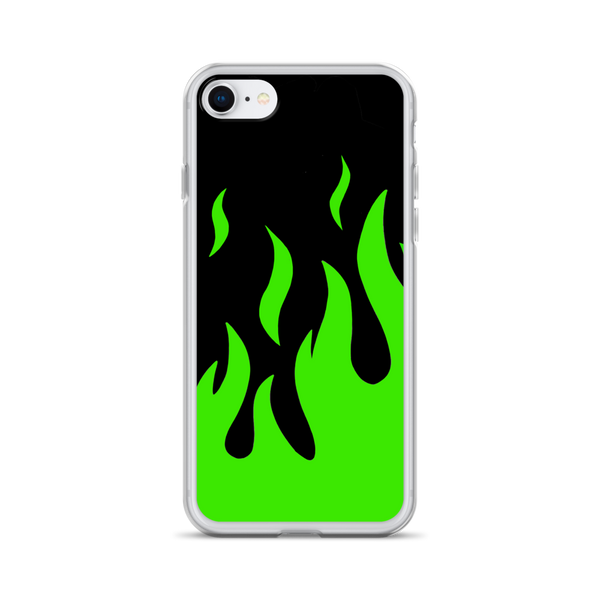 Neon Green Hellfire iPhone Case